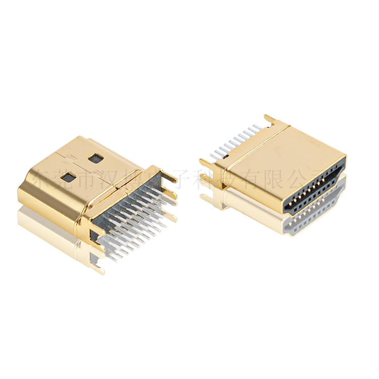 HDMI 19P type A公头夹板1.6