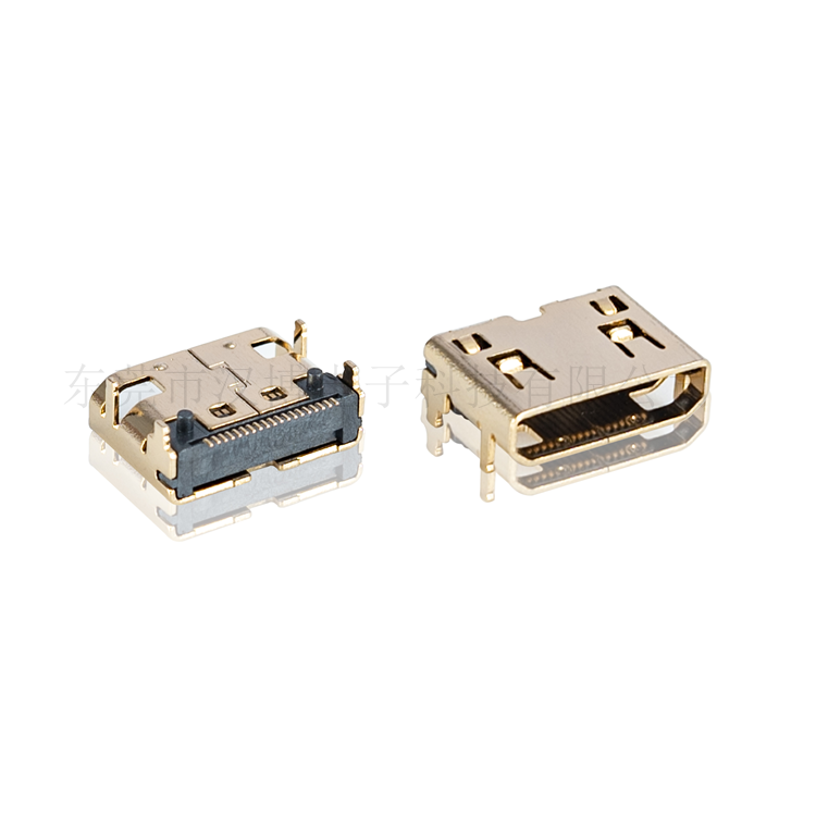 HDMI 90度卧式19PIN镀金